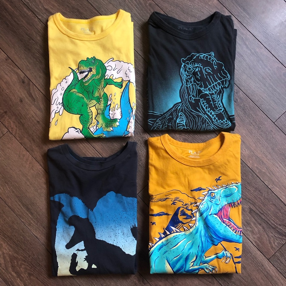 ⭐️Lot of 4⭐️Dinosaur T-Shirts •Size L-XXL •VGUC/EUC